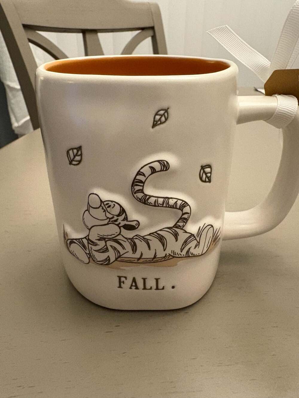 Rae Dunn Winnie The Pooh Tigger Fall Coffee Mug Orange Interior